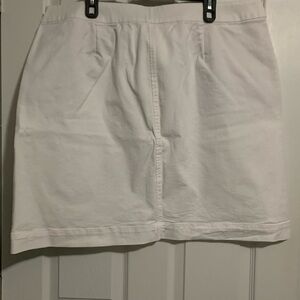 Talbots White Mini Skirt